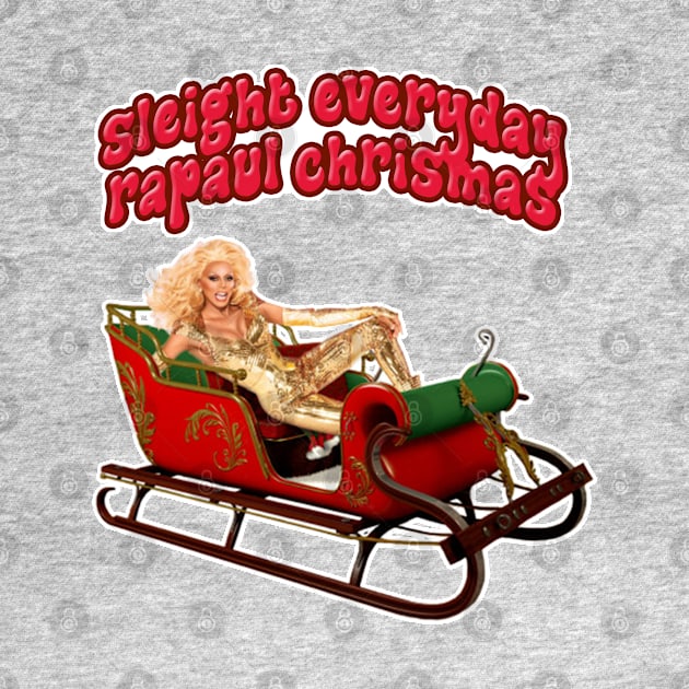 Sleigh Everyday RuPaul Christmas Knit by Angel arts